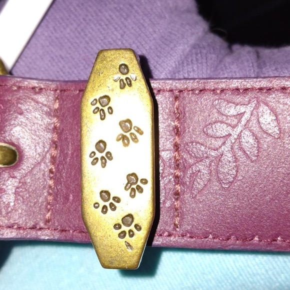 Women's burgundy cat design belt - Picture 14 of 17